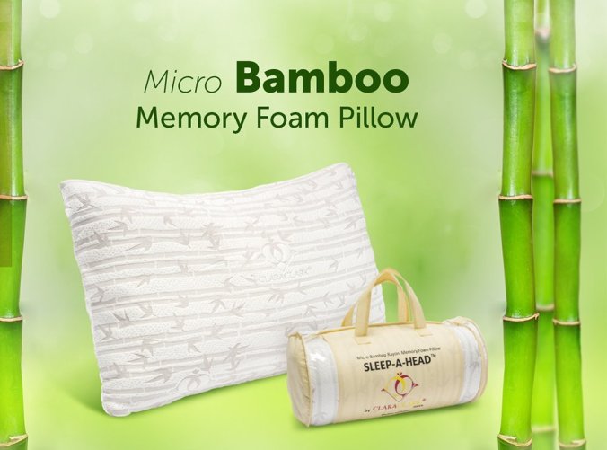clara-clark-bamboo-memory-foam-pillow