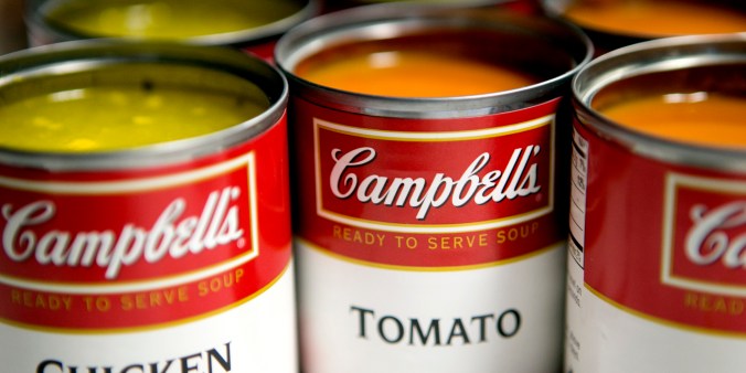 General Views Of Campbell Soup Co. Products Ahead Of Earns